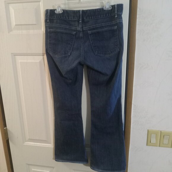 Gap 1969 Women's Perfect Boot Double Button Jeans Size 30/10a Dark - Picture 5 of 8